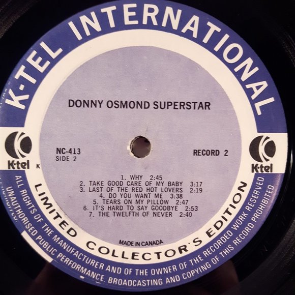 Donny Osmond - Superstar - Vinyl 2 LP Record - Picture 7 of 7